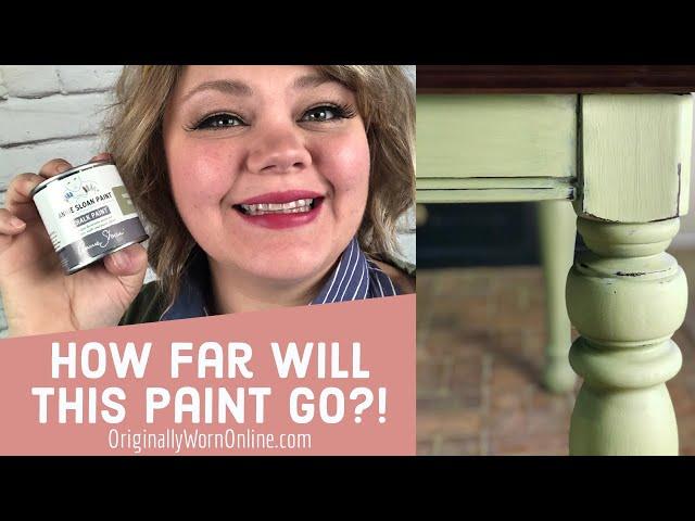 Kitchen Island Table Makeover - How far will 120 ML of Annie Sloan Chalk Paint go?!?