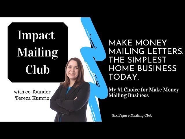 The Simplest Home Business- Make Money Mailing Flyers and Postcards