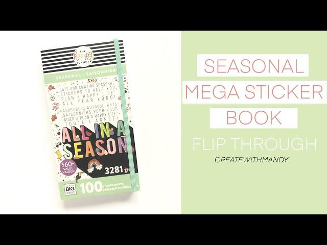 Seasonal Mega Sticker Book // Flip Through // The Happy Planner®️