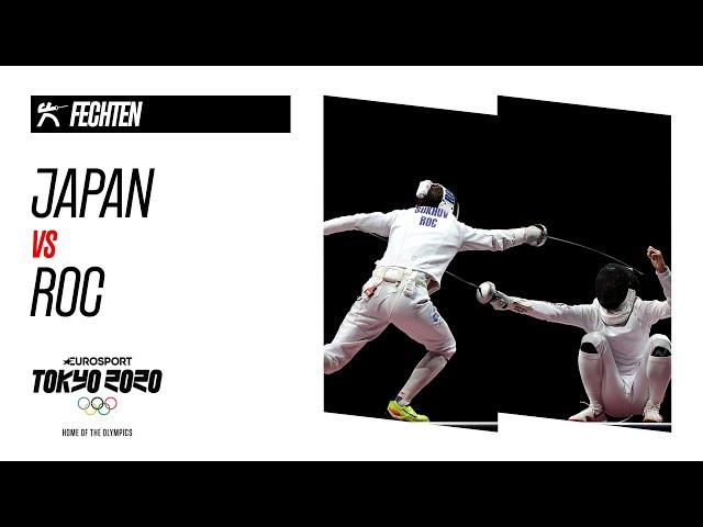 JAPAN vs ROC | Fechten - Degen Männer Team Finale Highlights | Olympische Spiele - Tokyo 2020