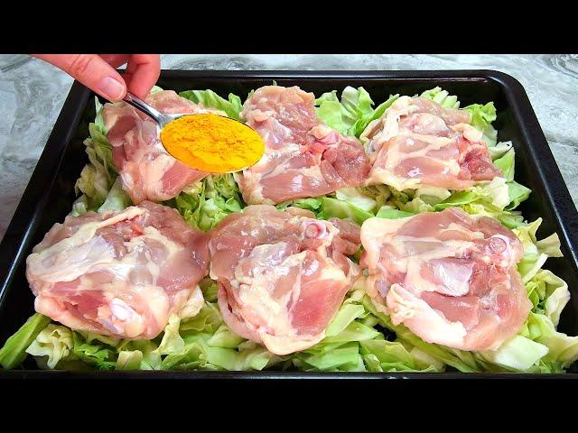 Cabbage and Chicken Thighs: I don't fry anymore! Healthy and cheap recipe, you can cook it every day