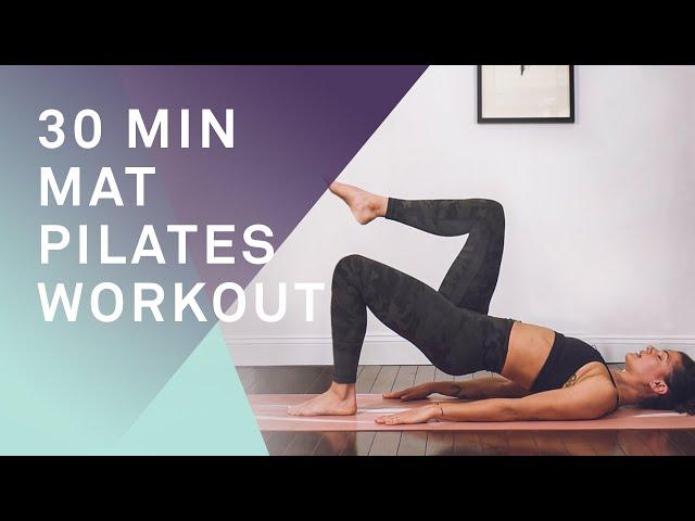 30 Minute Full Body Mat Pilates at Home Workout. No Props Required. Stay Home #WithMe