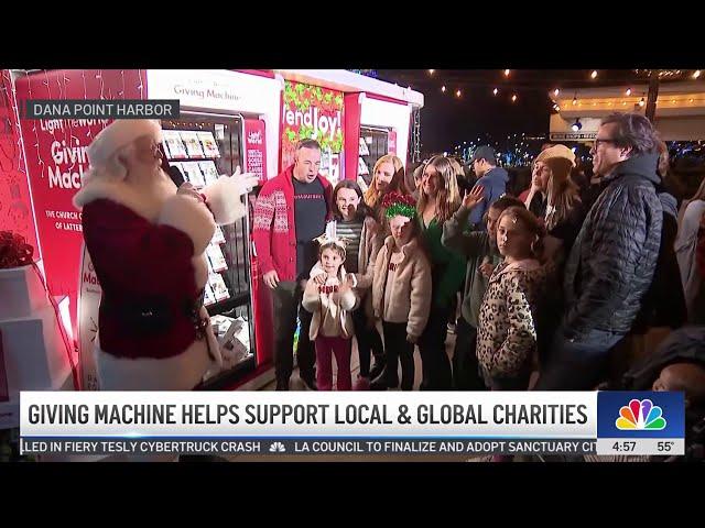 Giving machine helps support local and global charities