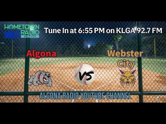 Algona vs. Webster City 2024 Postseason Baseball