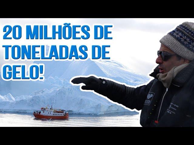 No fiorde de Ilulissat, Groelândia