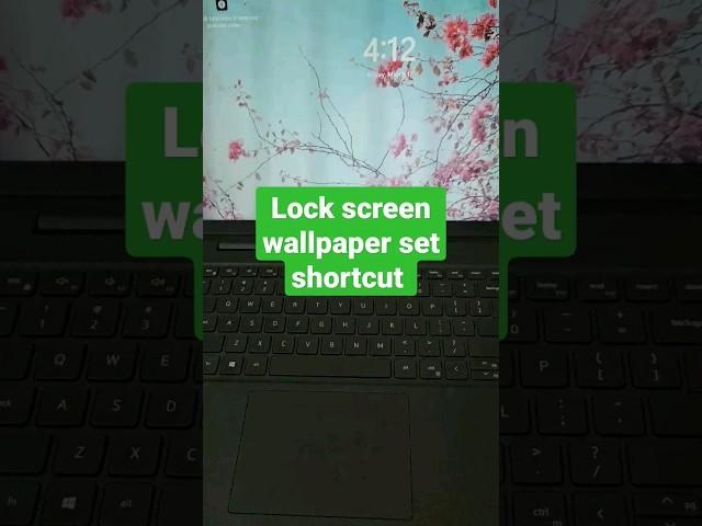 Lock screen wallpaper set shortcut key #laptop #short #lockscreen #wallpaper