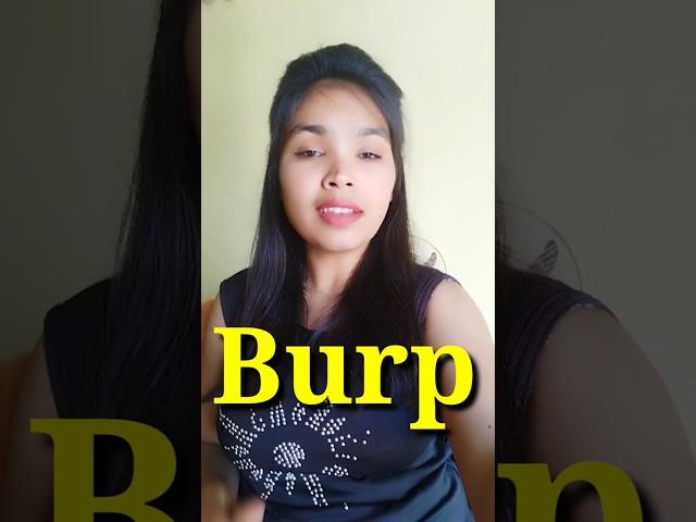 What is the meaning of "burp" ||#shorts