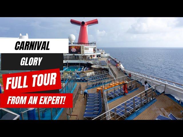 Carnival Glory Full Tour 2024 | Port Canaveral Bahamas Cruises