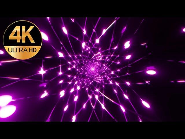 10 Hour 4k TV VJ LOOP Relaxing NEON Purple Color  Abstract Background Video, Screensaver