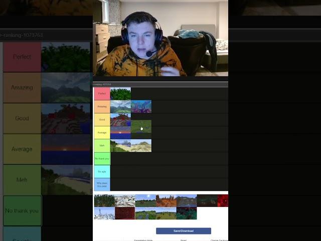 60 Second Tier List (Minecraft Biomes Edition)