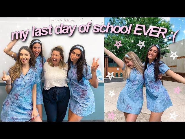 my last EVER day of high school! || final school vlog :( 3/3