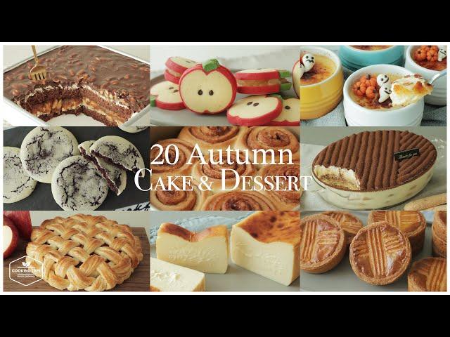 가을에 어울리는 20가지 케이크&디저트 모음.zip : 20 Autumn Cake&Dessert Recipe | 홈베이킹 영상모음 Baking Video | Cooking tree