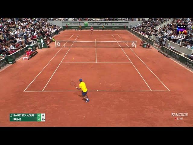 Roberto Bautista Agut vs Holger Rune | Roland Garros 2025 | Round 1 | Highlights