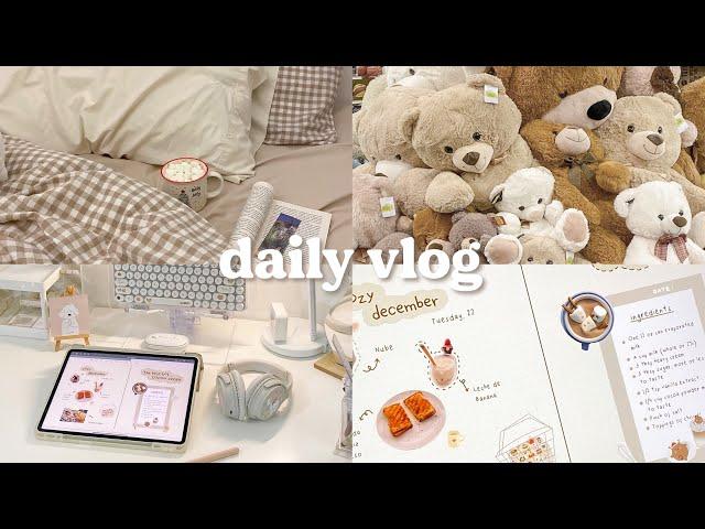 vlog  baking cookies, christmas shopping, digital journaling, hot cocoa & harry potter night 