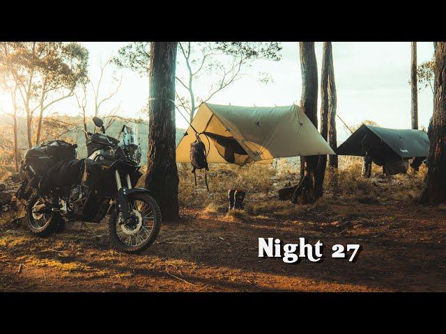 Escape to the Mountains | Hammock Moto Camping Adventure | Silent Vlog