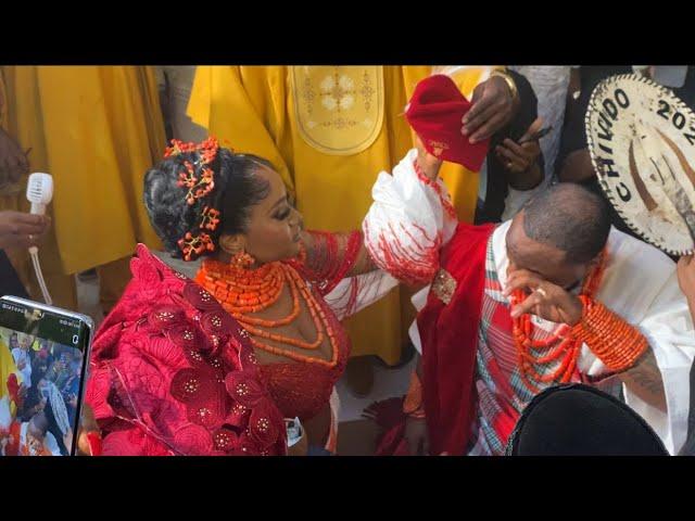 DAVIDO IN TEARS AS HE RECEIVED CHIOMA’S HANDS IN MARRIAGE #chivido24