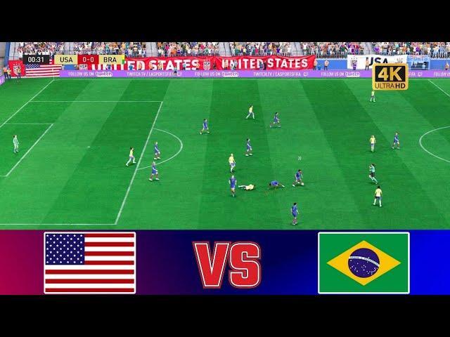 FIFA 23 - USWNT vs. BRAZIL - Apr. 8, 2025 - International Friendly - PS5 Gameplay [4K]