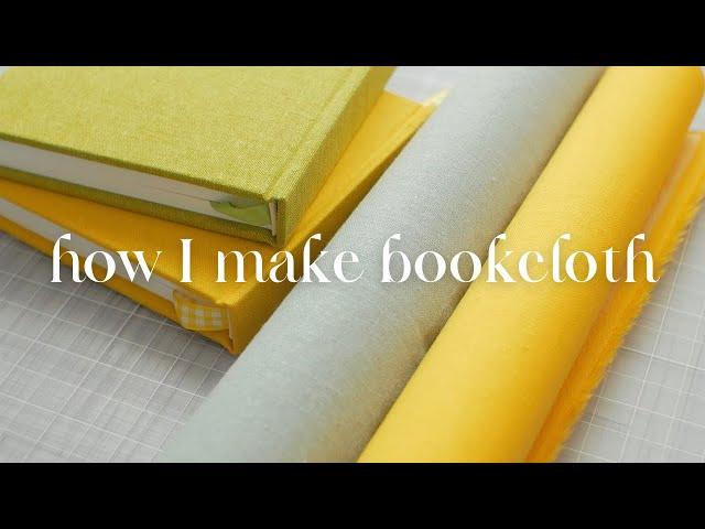 How I make bookcloth from any fabric