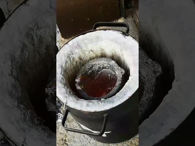 Melting down tank bullet shell