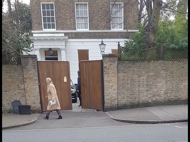 Paul McCartney comes out of his house in London