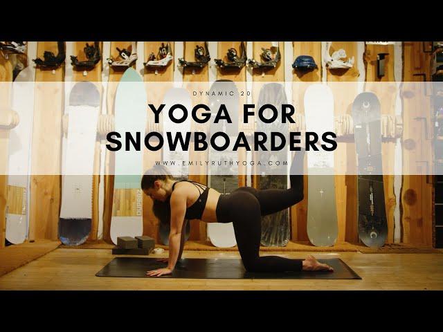 Yoga for Snowboarders | 20 minute yoga | Dynamic Warm Up