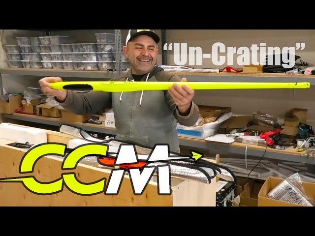 CCM Models Ukraine, "Un-Crating" a bunch of composite RC sailplanes.