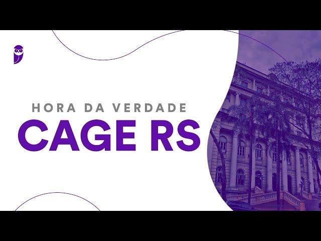 Hora da Verdade CAGE RS: Direito Constitucional - Prof. João Trindade