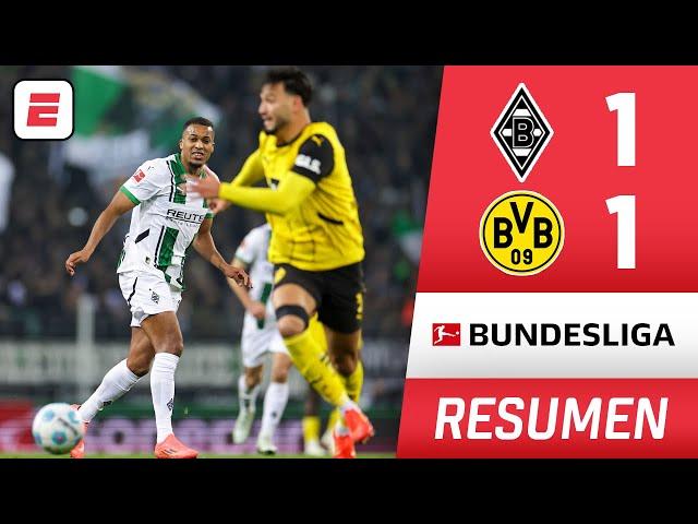 RESUMEN: Monchengladbach y Borussia Dortmund se reparten los puntos en el Borussia-Park | Bundesliga