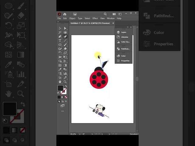 Create Eye-Catching Logos in Illustrator! #trendingshorts  #viralshort #shorts