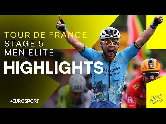 RECORD BREAKING VICTORY!  | Tour de France Stage 5 Race Highlights | Eurosport Cycling