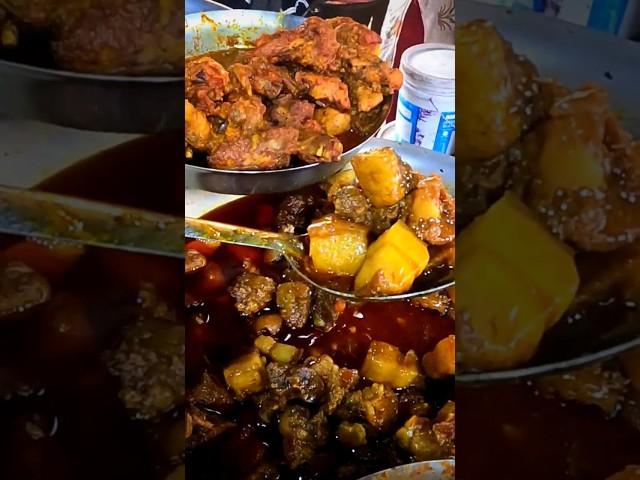 Kolkata Street food | Pork Curry  #bongmess #koikoieso #Bobbyda full video in channel ️