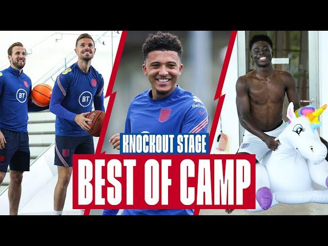 Hendo's Basketball Skills, Nutmegs & Saka's Inflatable Unicorn   Best Of Knockout Stage | England