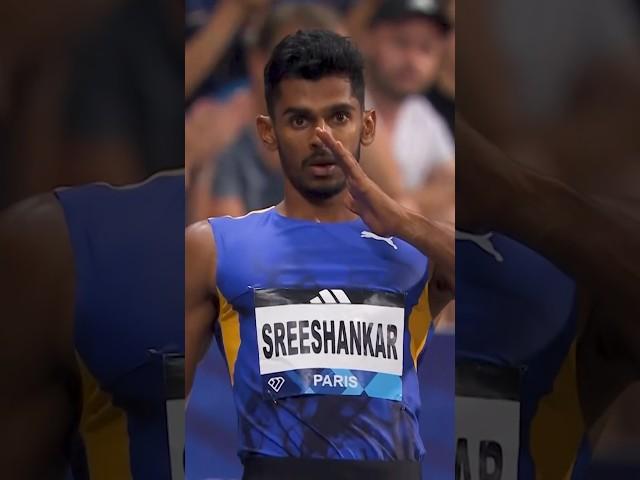 A top 3 finish for Sreeshankar (8.09m) at the Paris Diamond League.#LongJump #CraftingVictories 