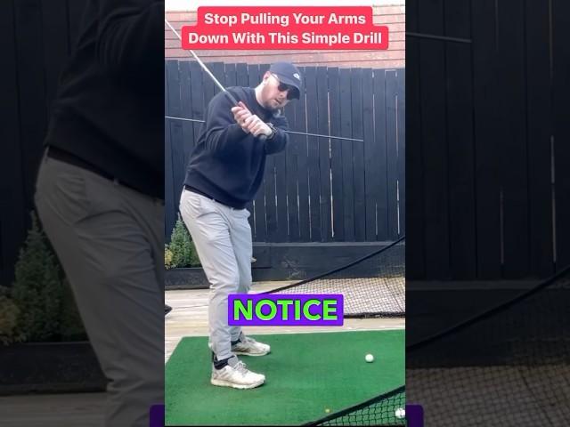 Do This Drill For Perfect ARM Movement In The Downswing