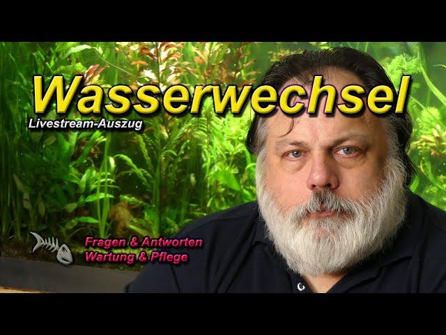 Wann sollte man den ersten WASSERWECHSEL IN DER EINFAHRZEIT machen?