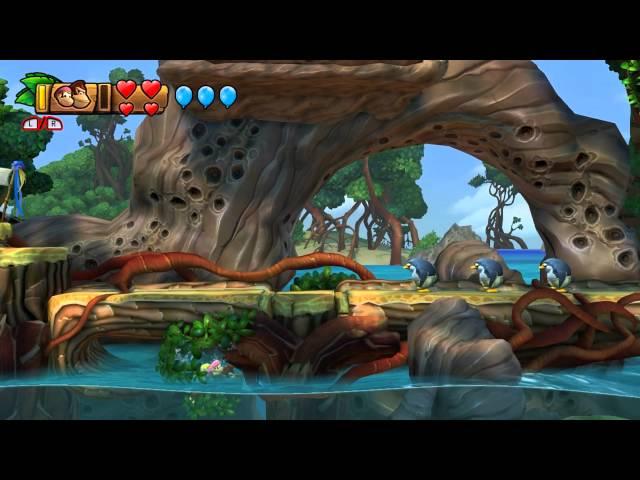 Donkey Kong Country: Tropical Freeze - Swimming Out of Bounds in Shipwreck Shore