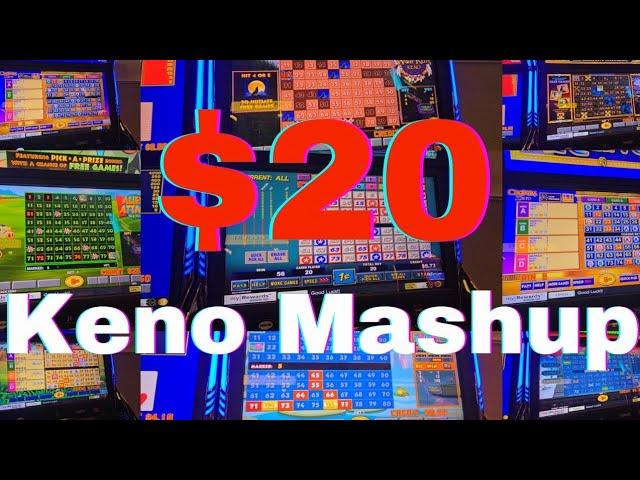 Playing $20 on Different Games of Keno at Green Valley Ranch Casino - Henderson, NV