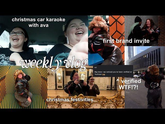 WEEKLY VLOG | first brand invite + VERIFIED ON YT??? + christmas haul + cleaning for the new year