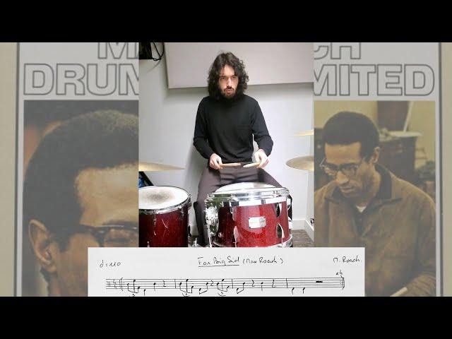 Max Roach drum cover #5 / For Big Sid - Drums Unlimited (Max Roach, 1966)