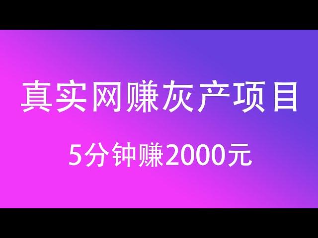 灰产项目 | 网络赚钱 | 2024网赚兼职 毫无风险，教你五分钟就可以赚到2000。灰产跑分跑货真实演示（真实测试网站）