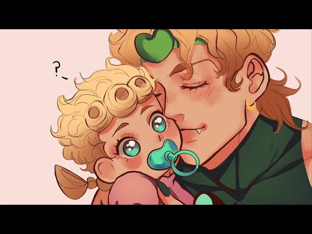 Baby Giorno and DIO (JOJO comic dub)