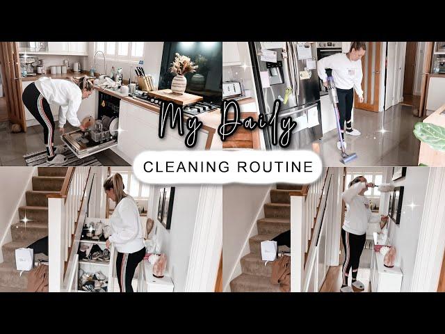 MY EVERYDAY CLEANING ROUTINE | HOW I CLEAN DAILY.. LITTLE AND OFTEN | Emma Nightingale