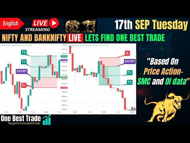 Live Nifty intraday trading | Bank nifty live trading | Live options trading | 17th SEP 2024 dhan