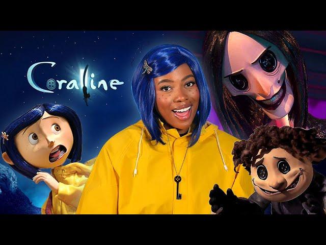 I Dressed Up As Coraline To Watch CORALINE (Movie Reaction)