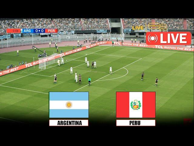 Penalty shootout  Argentina vs Peru  AMERICA CUP 2024 | Video game simulation