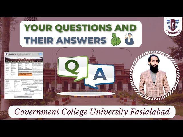 Q&A (All about Admission Procedure) | How to Upload Documents on GCUF Admission Portal