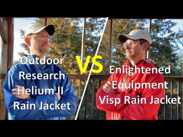 Gear Review: Enlightened Equipment Visp Rain Jacket Versus Outdoor Research Helium II Rain Jacket