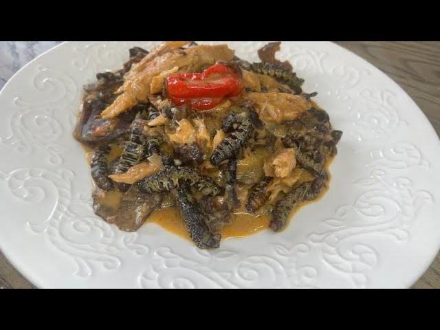 Une autre manière de cuisiner les chenilles - Mbinzo |Champignons| Mbinzo na Mayebo