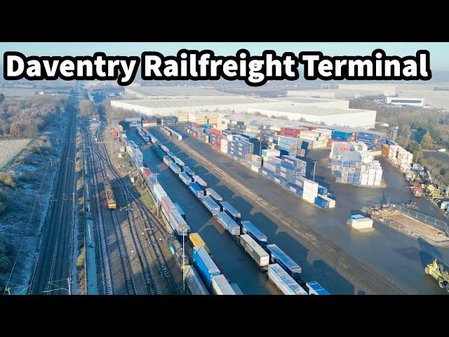 AERIAL VIEWS of Daventry Railfreight Terminal - DIRFT