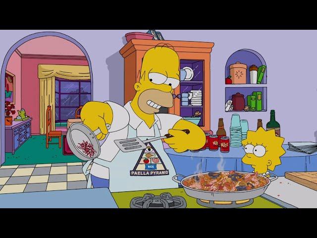 Homero prepara paella Los simpson capitulos completos en español latino